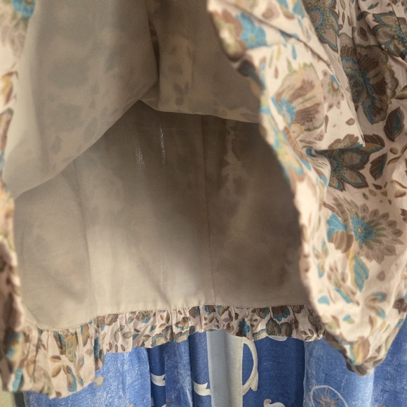 Delias Brown Floral Skirt Size 7/8 - Picture 4 of 7